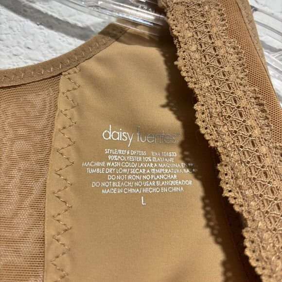 NWT DAISY FUENTES Wear Your Own Bra Slimming Slip Power Mesh Dress Shaper L - Picture 4 of 9